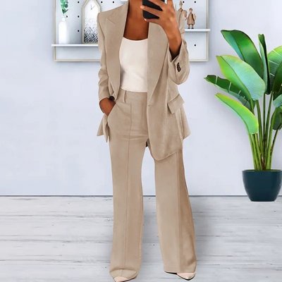 Vanessa | Blazer femme | Ensemble blazer confortable et chic | Tenue décontractée et habillée