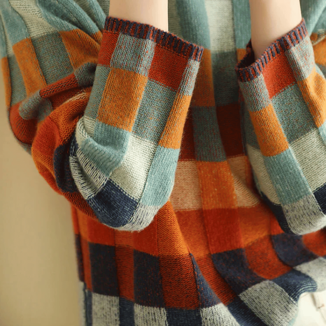 Col roulé en cachemire doux | Patchwork stylé