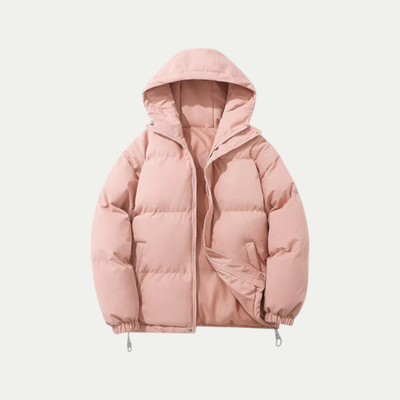 Męska kurtka pikowana - Ciepła tekstylna kurtka zimowa