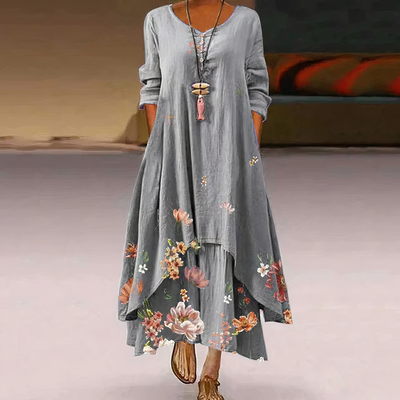 Robe élégante en coton - Durable, respirante, essentielle à la garde-robe en toute saison