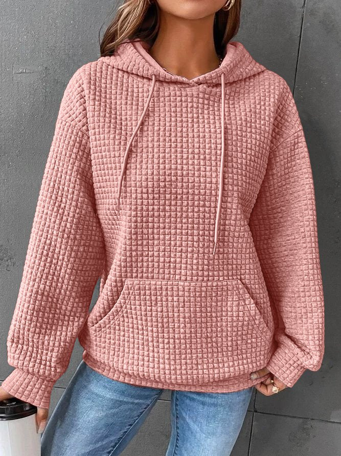 Sweat à capuche simple et décontracté pour femme