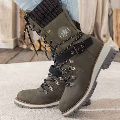Bottes d'hiver avec doublure antidérapante et chaude