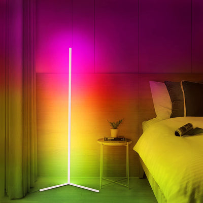 Lampe d'angle LED mince - Luminosité réglable pour le salon ou la chambre à coucher