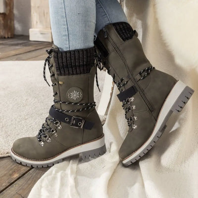 Bottes d'hiver avec doublure antidérapante et chaude