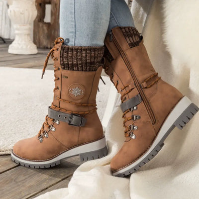 Bottes d'hiver avec doublure antidérapante et chaude