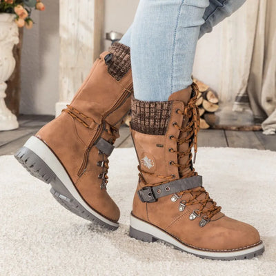 Bottes d'hiver avec doublure antidérapante et chaude