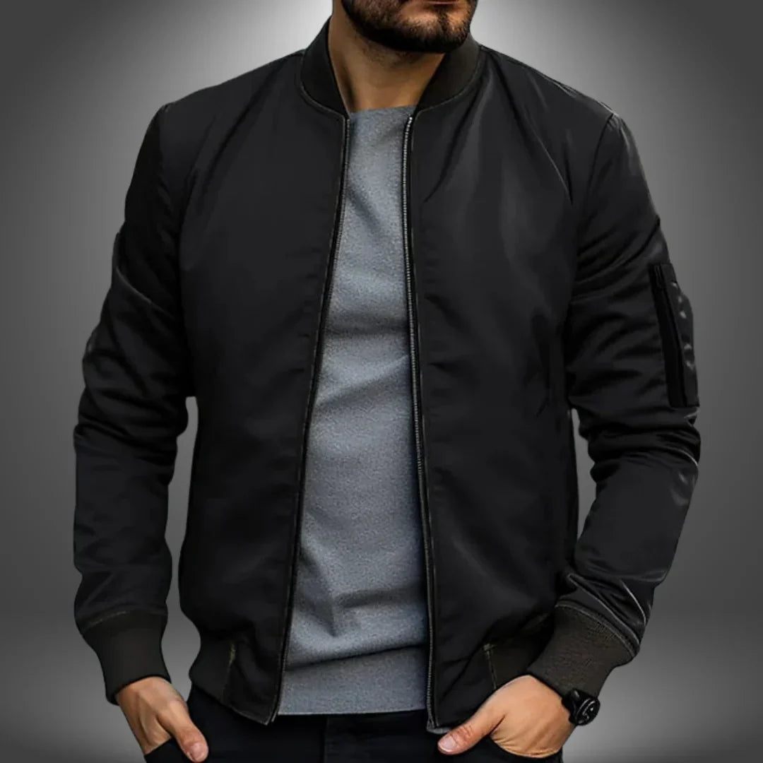 Veste de bombardier légère pour hommes - style coupe-vent décontracté