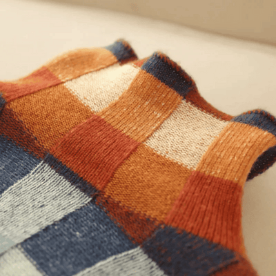 Col roulé en cachemire doux | Patchwork stylé