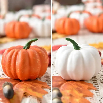 Décoration 12 pièces feuilles d'érable et citrouille d'automne