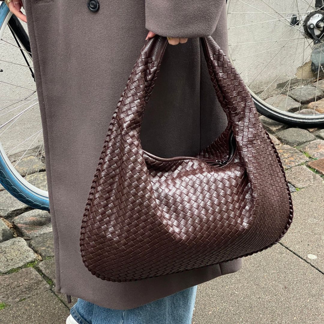 Grand sac de luxe tressé