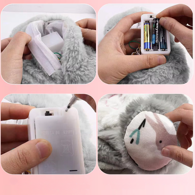 Jouet en peluche avec musique apaisante et mouvements respiratoires