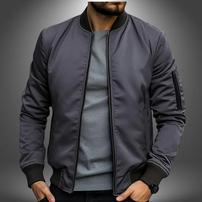 Veste de bombardier légère pour hommes - style coupe-vent décontracté