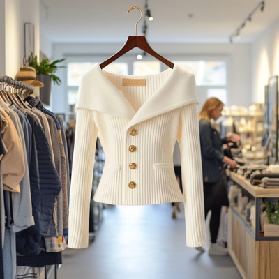 Annika I Luksuriøs strikket jakke