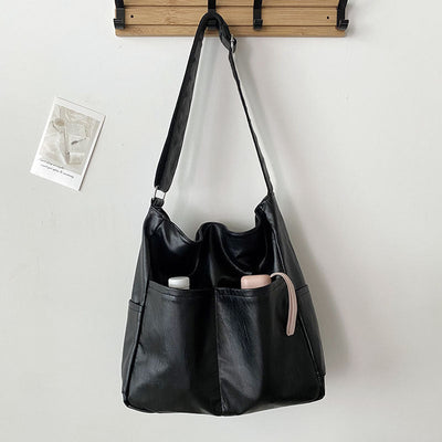 Stephanie - Sac à dos en cuir végétal souple texturé de grande capacité