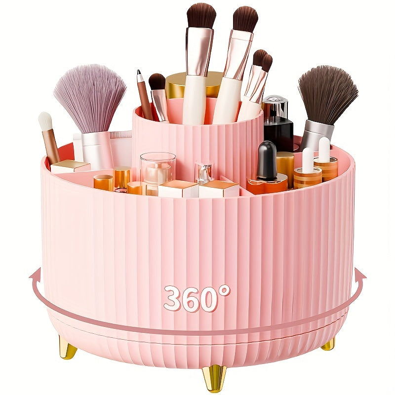 Organiseur pivotant à 360° pour cosmétiques et accessoires