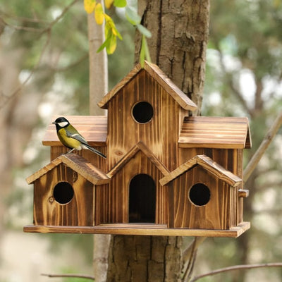 WillowNest volière en bois fonctionnelle