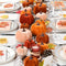 PumpkinPatch | 12 pièces de citrouilles artificielles en velours - décoration d'automne en mousse & décoration de table pour Halloween