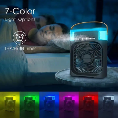 BREEZEFLOW | Rafraîchisseur d'air et humidificateur portable 3-en-1