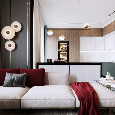 CliffGlow sort moderne væglampe - Moderne væglampe i metal