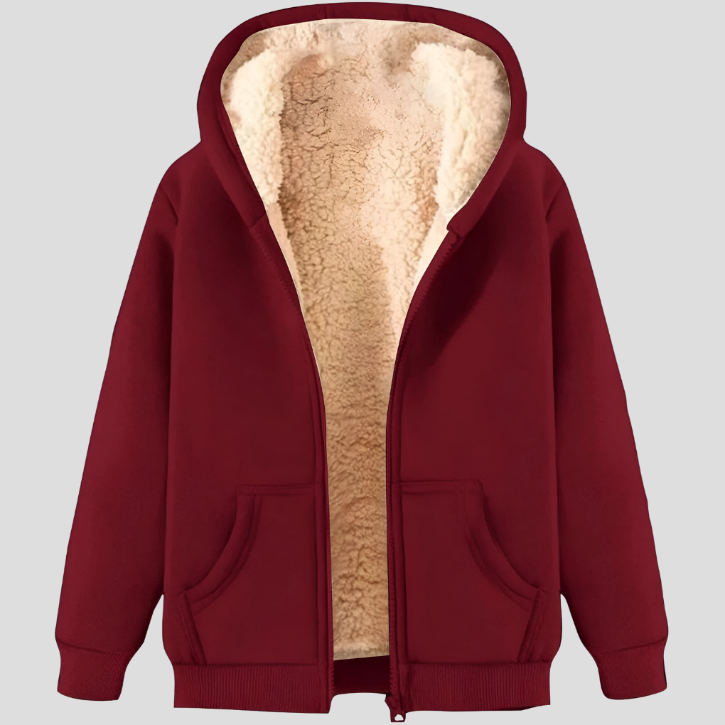 Manteau d'hiver à capuche pour hommes, doublé en polaire