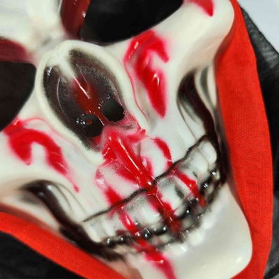 Grimora Set | Accessoires pour cape d'Halloween, masques de squelette et faucille
