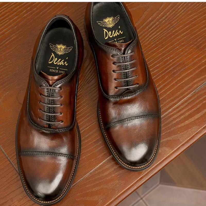 Mocasines de hombre de ante con suela de goma - Elegantes detalles de costura