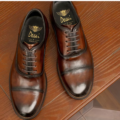 Mocasines de hombre de ante con suela de goma - Elegantes detalles de costura
