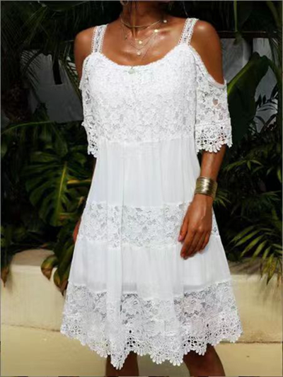Acuza - Robe en dentelle de mousseline