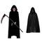 Grimora Set | Accessoires pour cape d'Halloween, masques de squelette et faucille