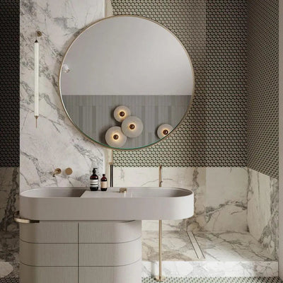 CliffGlow sort moderne væglampe - Moderne væglampe i metal