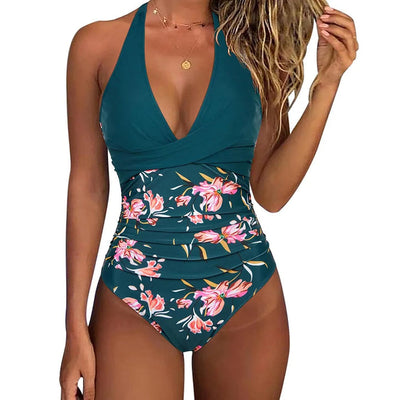 Lise - Maillot de bain élégant avec col en V