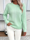 Maglione a trecce da donna: pullover morbido ed elegante per la primavera e l'autunno