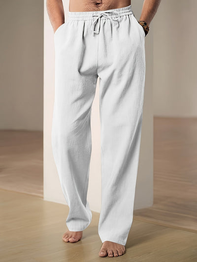 Pantalon à cordon de serrage à coupe décontractée pour hommes