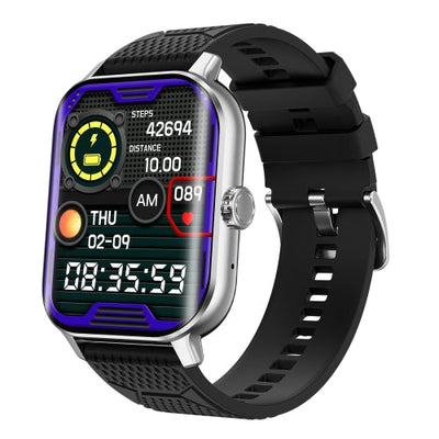 Smartwatch Écran incurvé Moniteur de glycémie ECG Fréquence cardiaque Fitness Tracker
