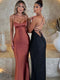 Robe élégante en satin avec bretelles spaghetti | Satin | Sensuel et glamour