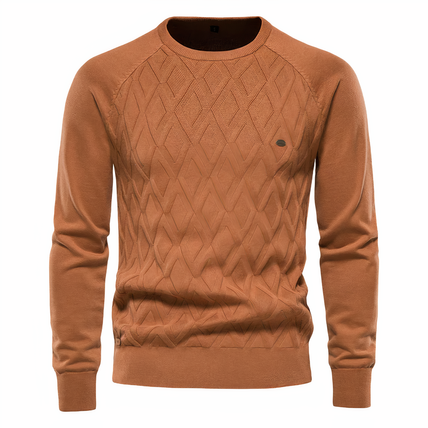 Pull en tricot avec motif en losange pour homme - Adam