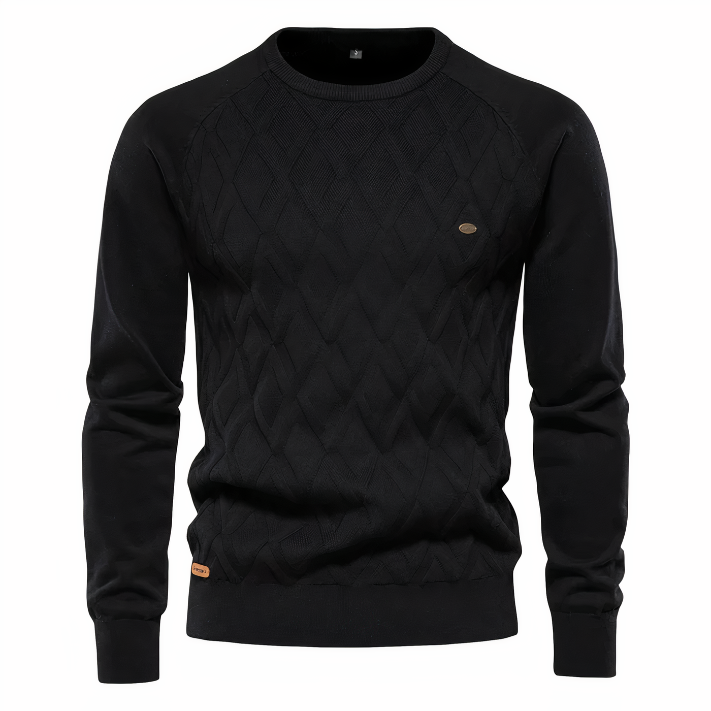 Pull en tricot avec motif en losange pour homme - Adam