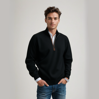 Pull-over zippé confortable pour hommes | Parfait pour toutes les saisons