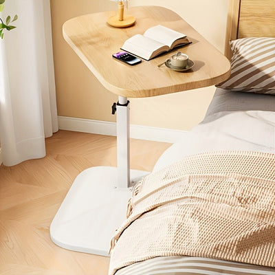 ADJUSTA - Table d'appoint réglable avec plateau en bois et structure en métal