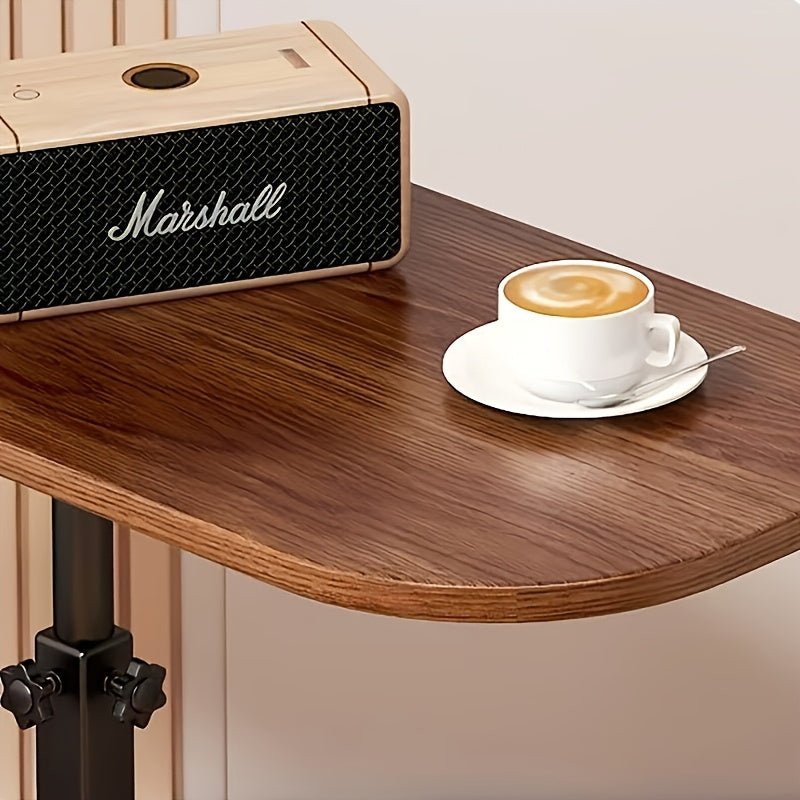 ADJUSTA - Table d'appoint réglable avec plateau en bois et structure en métal