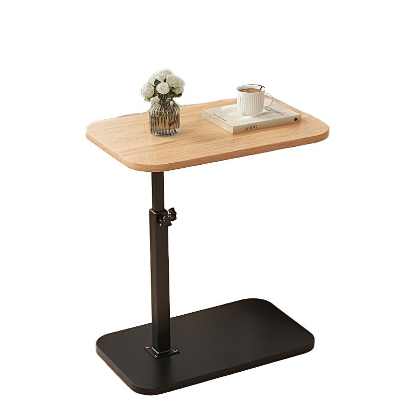 ADJUSTA - Table d'appoint réglable avec plateau en bois et structure en métal
