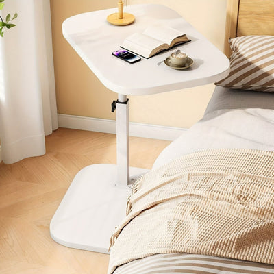 ADJUSTA - Table d'appoint réglable avec plateau en bois et structure en métal