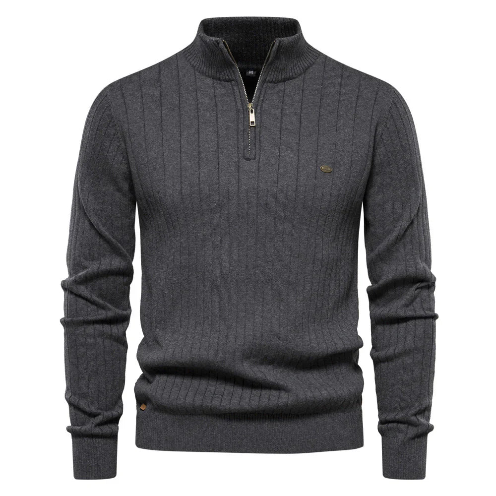 Nouveau pull zippé d'automne pour hommes - Aiopeson