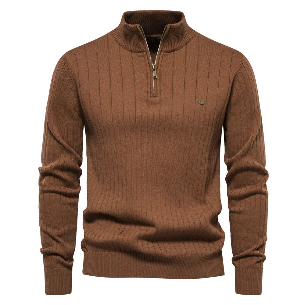 Nouveau pull zippé d'automne pour hommes - Aiopeson