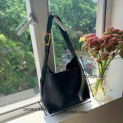 Sac en cuir minimaliste à bandoulière et à bandoulière pour dames