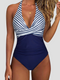 Costume da bagno push up donna che modella il seno silhouette snellita di tendenza