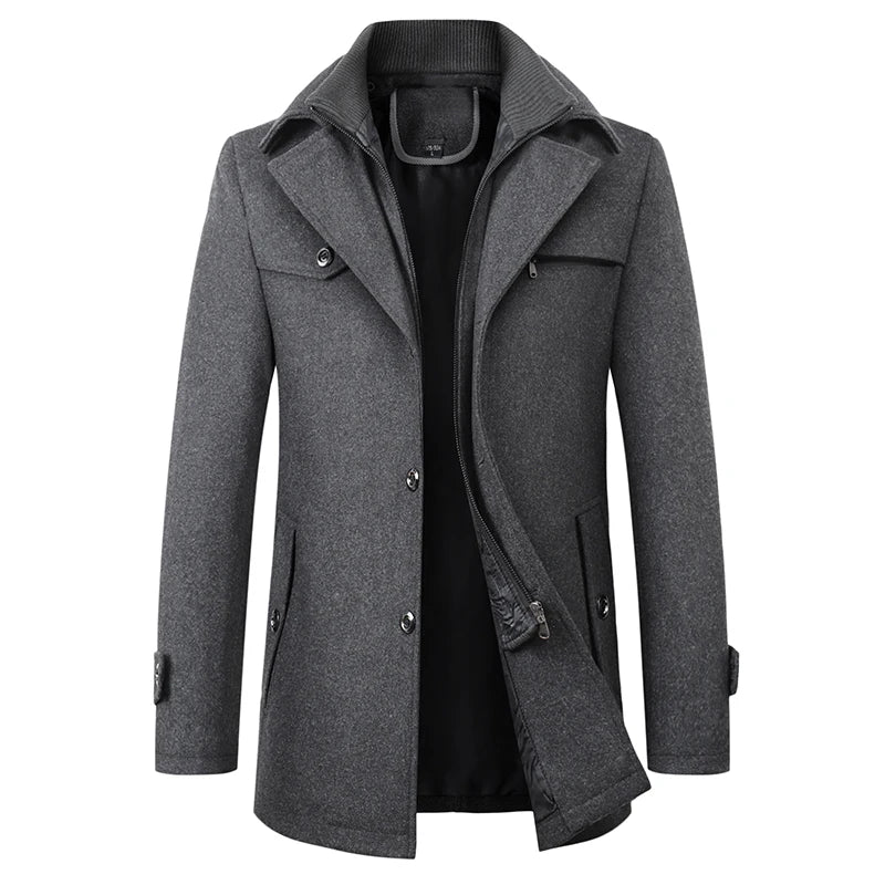 Hommes - Manteau d'hiver en laine