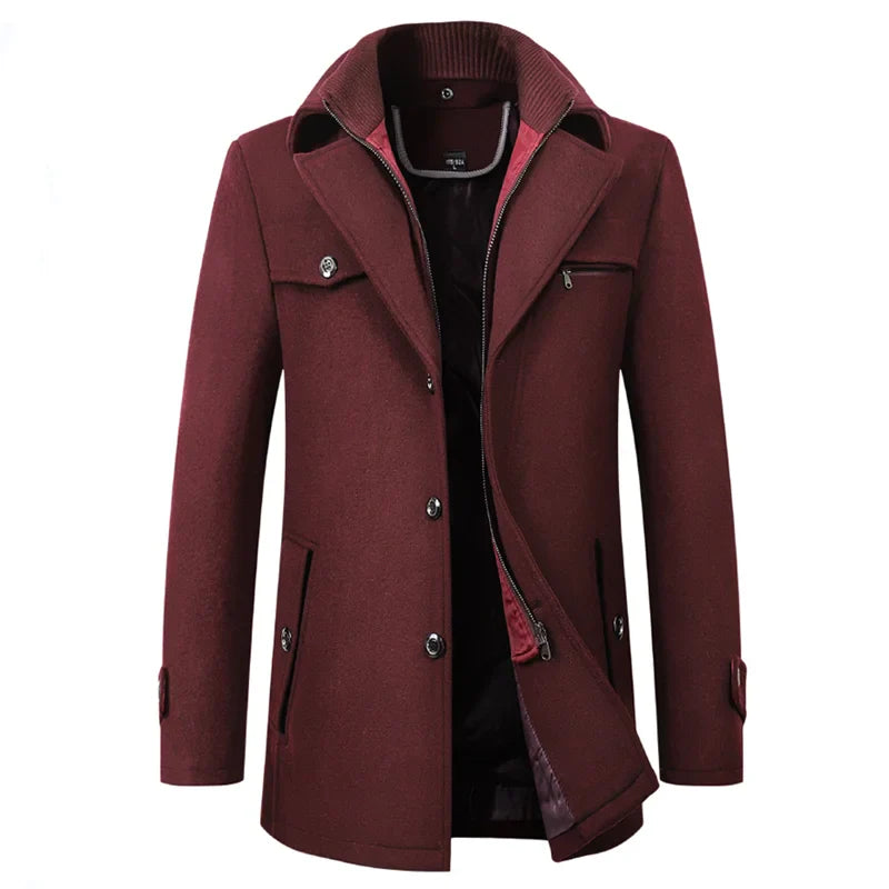 Hommes - Manteau d'hiver en laine