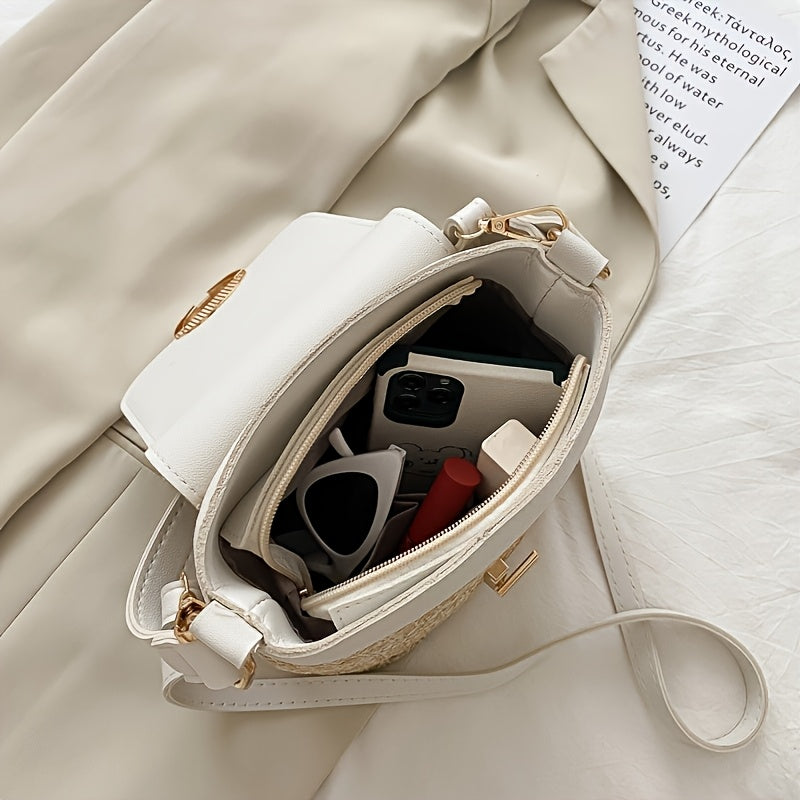 Avery | Chic Sac à main en paille pour dames