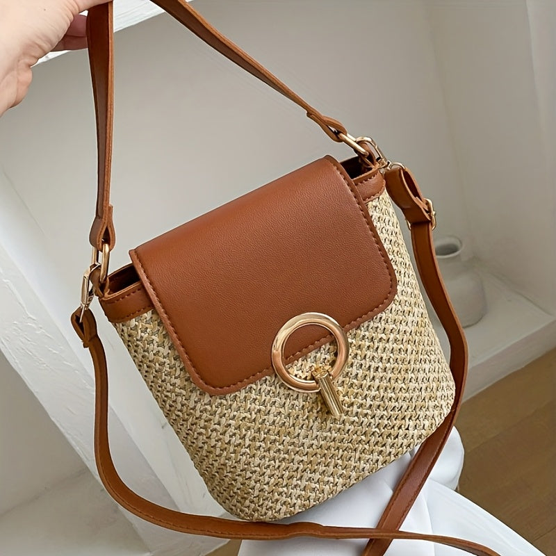 Avery | Chic Sac à main en paille pour dames